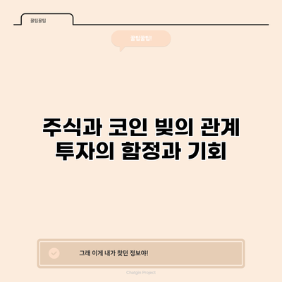 주식과 코인 빚의 관계: 투자의 함정과 기회