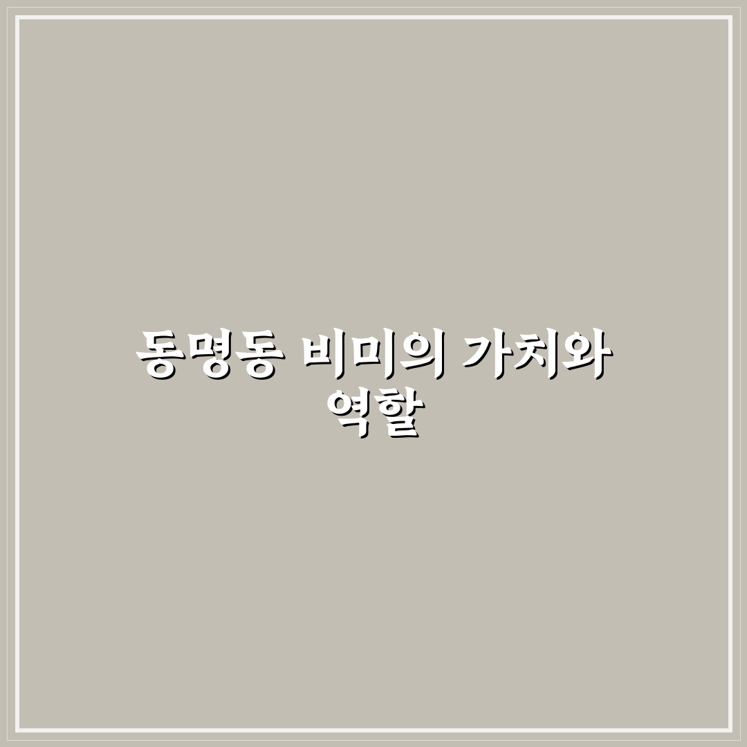 동명동 비미 방문 전 알아두면 좋은 꿀팁 정리
